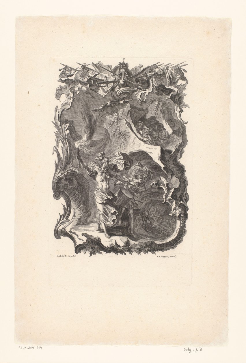 Gli orrori della guerra, numero 2 (Schrecken des Krieges) da Gottfried Bernhard Götz