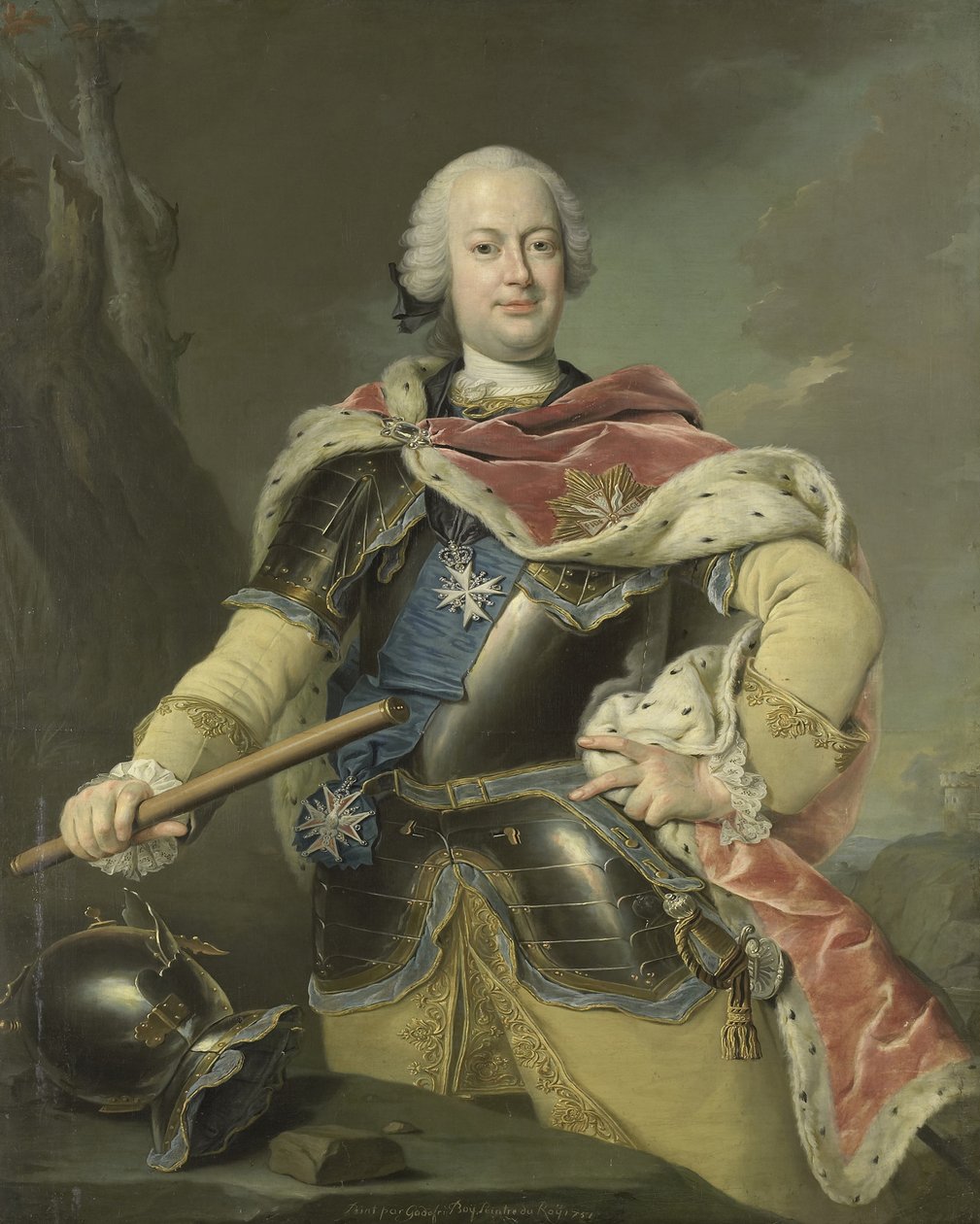 Ritratto di Federico Cristiano, Elettore di Sassonia da Gottfried Boy