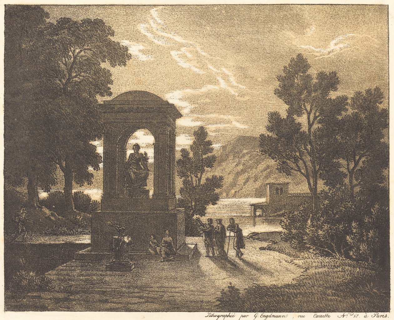 Paesaggio classico da Gottfried Engelmann