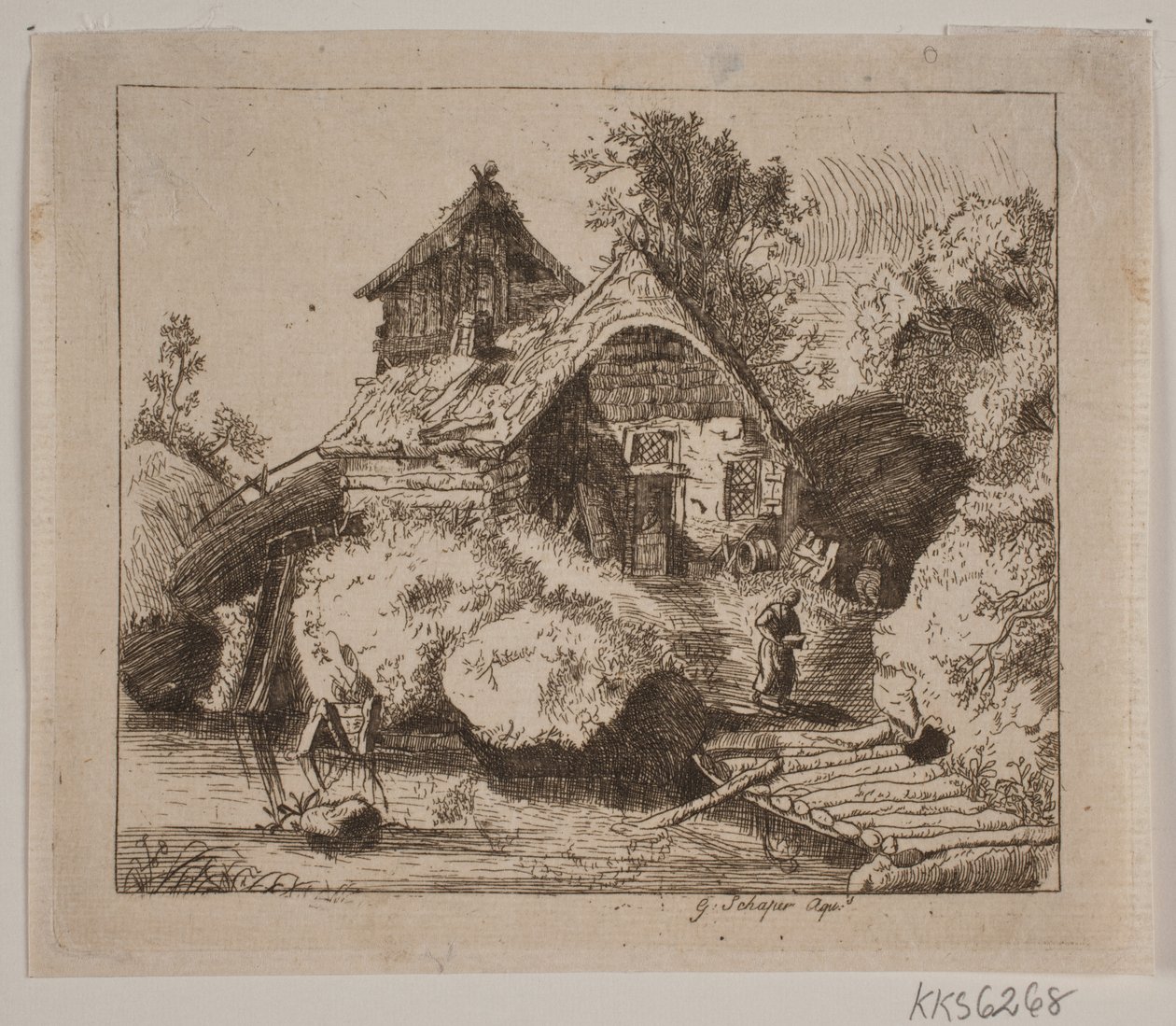 Vecchia casa contadina da Gottfried Schaper