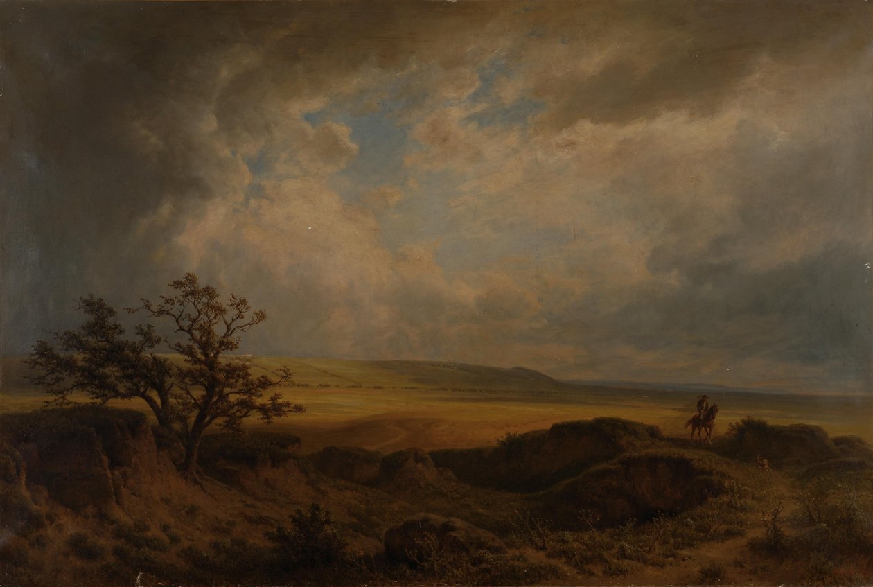 Campo di battaglia vicino a Kolín da Gottfried Seelos