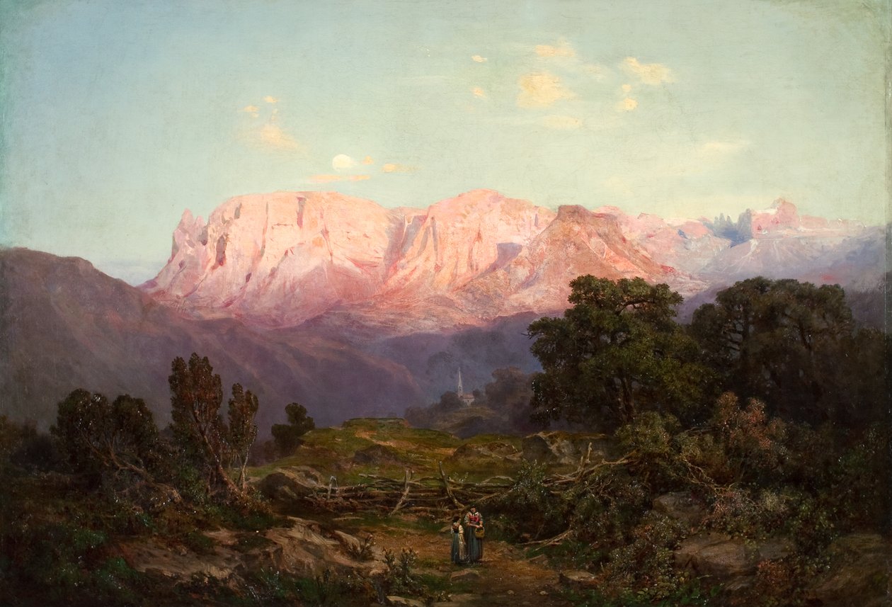 Sciliar con il Catinaccio visto da Rampeun da Gottfried Seelos