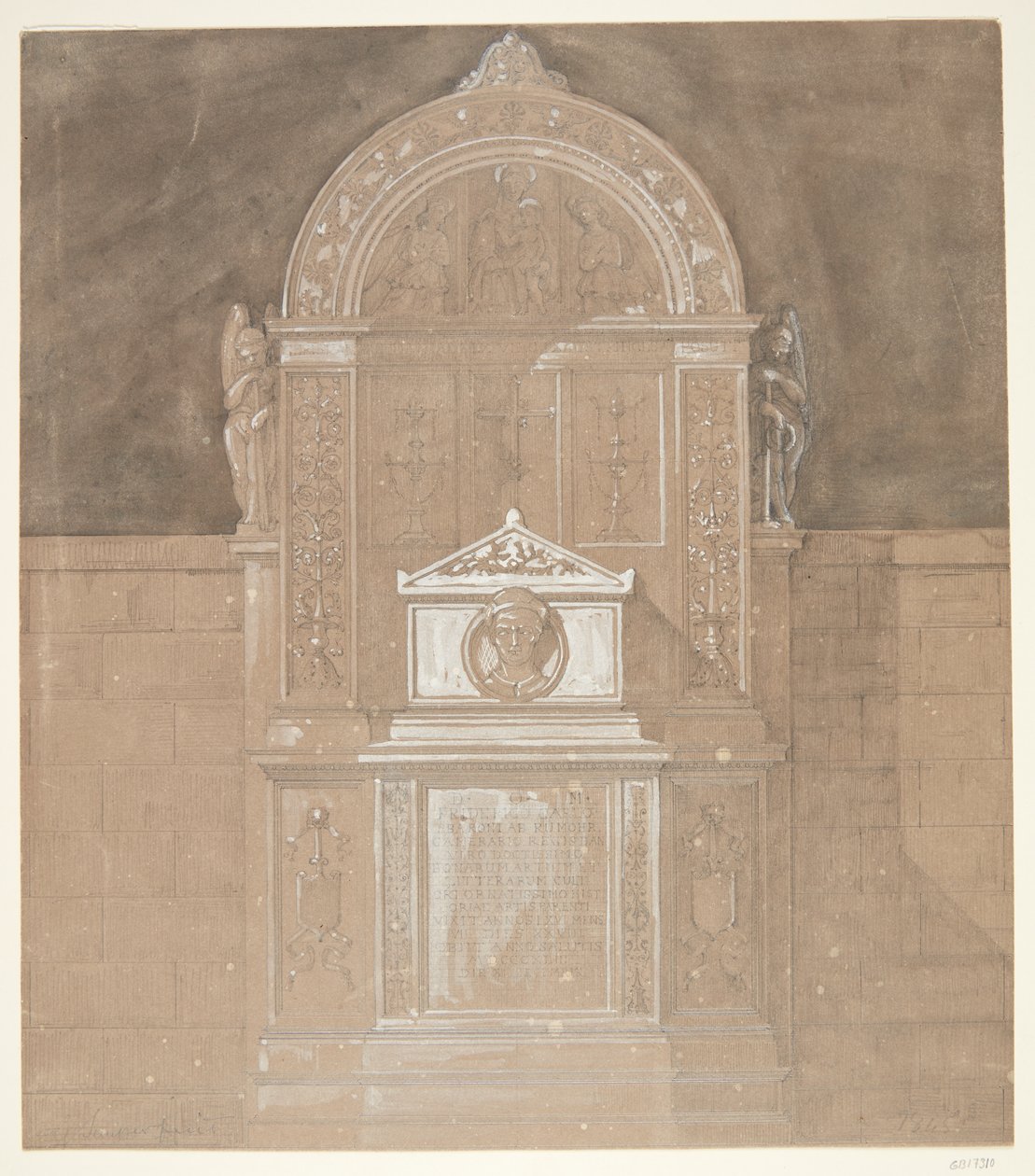 Monumento funebre al barone C. F. von Rumohr 1845 da Gottfried Semper