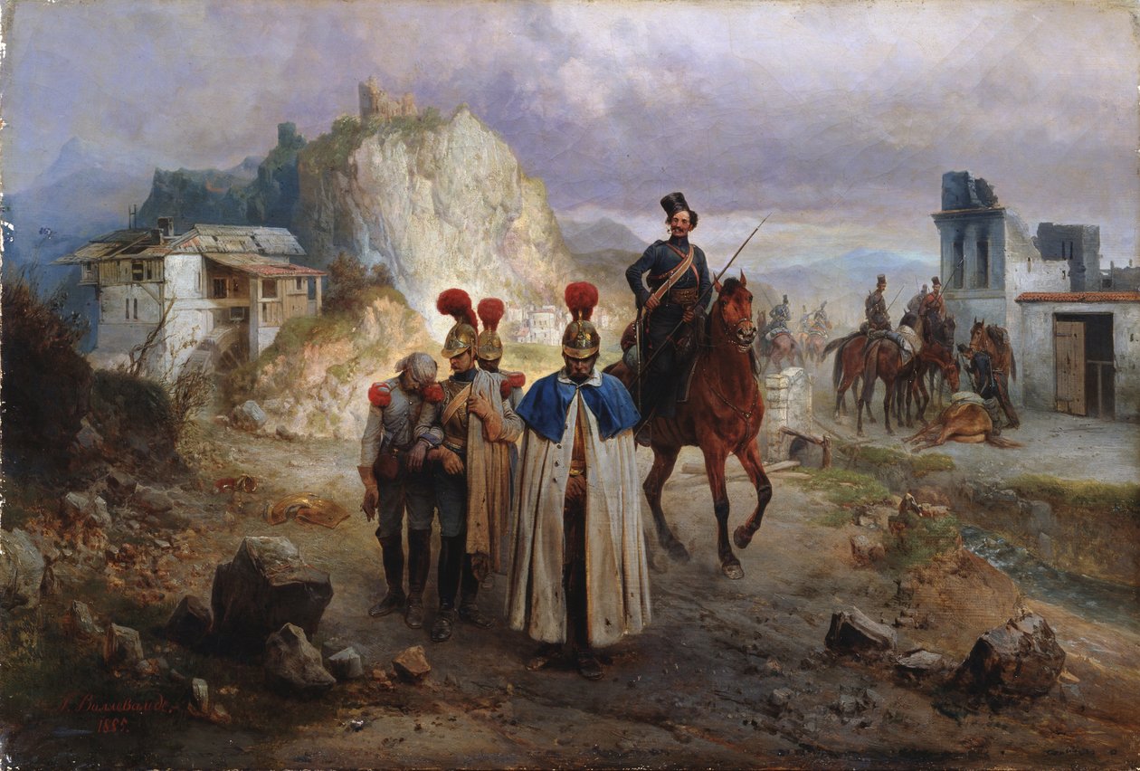 I prigionieri francesi nel 1814, 1885 da Gottfried Willewalde