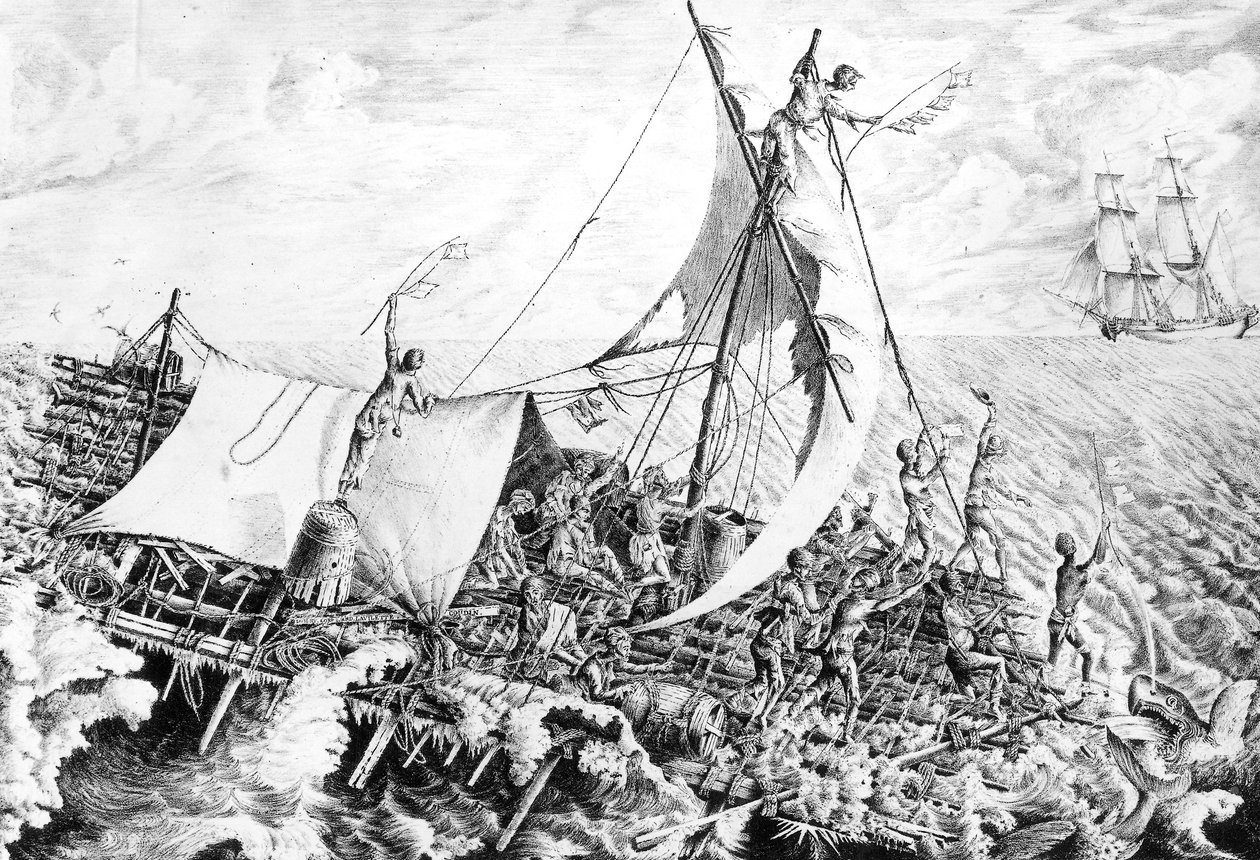 La zattera della Medusa 15 luglio da Gottfried or Godefroy Engelmann