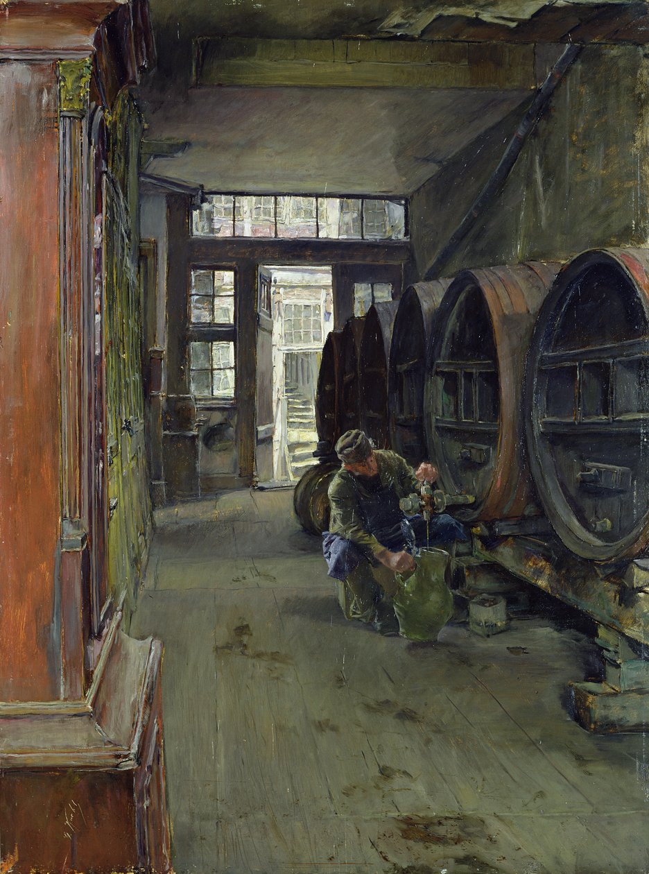 Nella fabbrica di aceto ad Amburgo, 1891 da Gotthardt Johann Kuehl