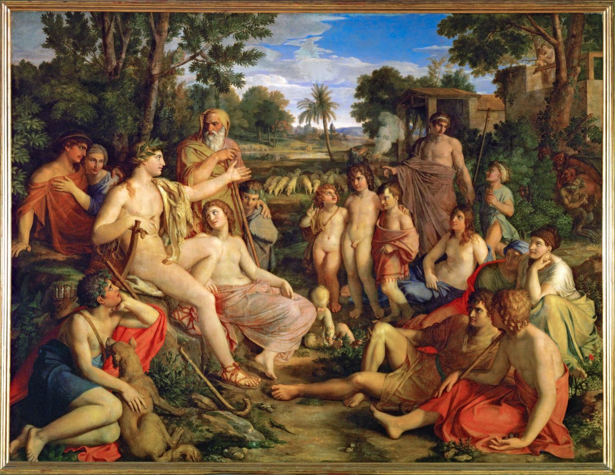 Apollo tra i pastori (olio su tela) da Gottlieb Schick