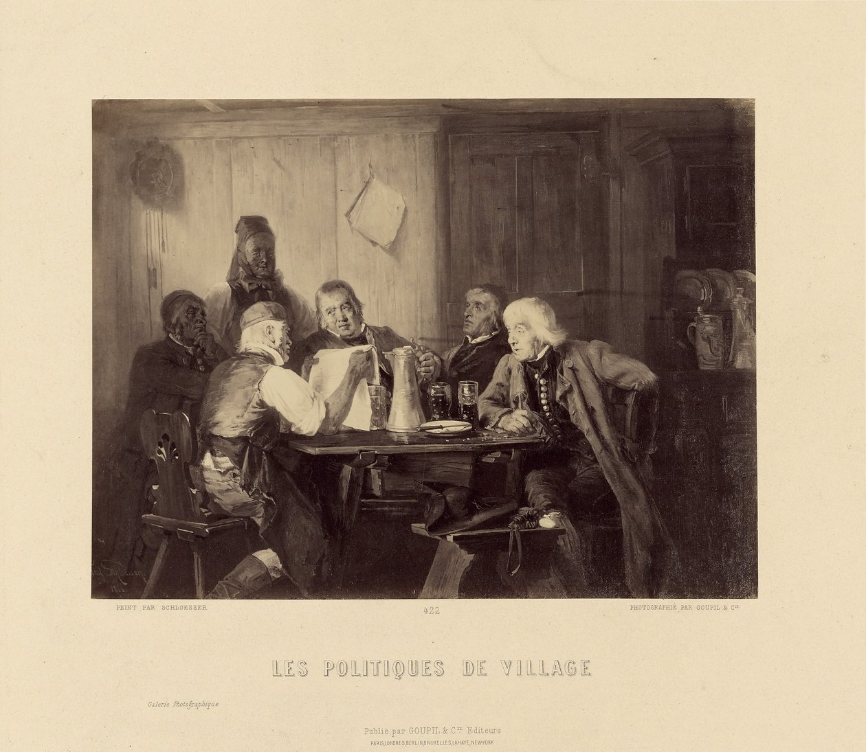 "Politica del villaggio" di Scholesser da Goupil and Cie.