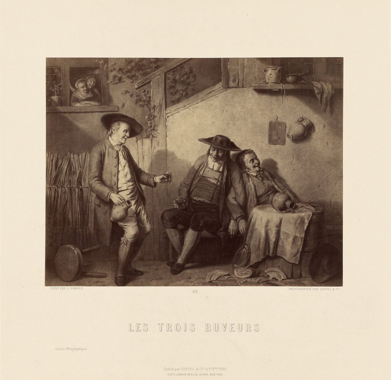 "I tre bevitori" di L. Somers da Goupil and Cie.