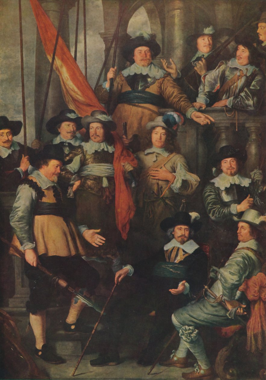 La Compagnia della Guardia Civica di Amsterdam...nel 1645, 1914 da Govaert Flinck