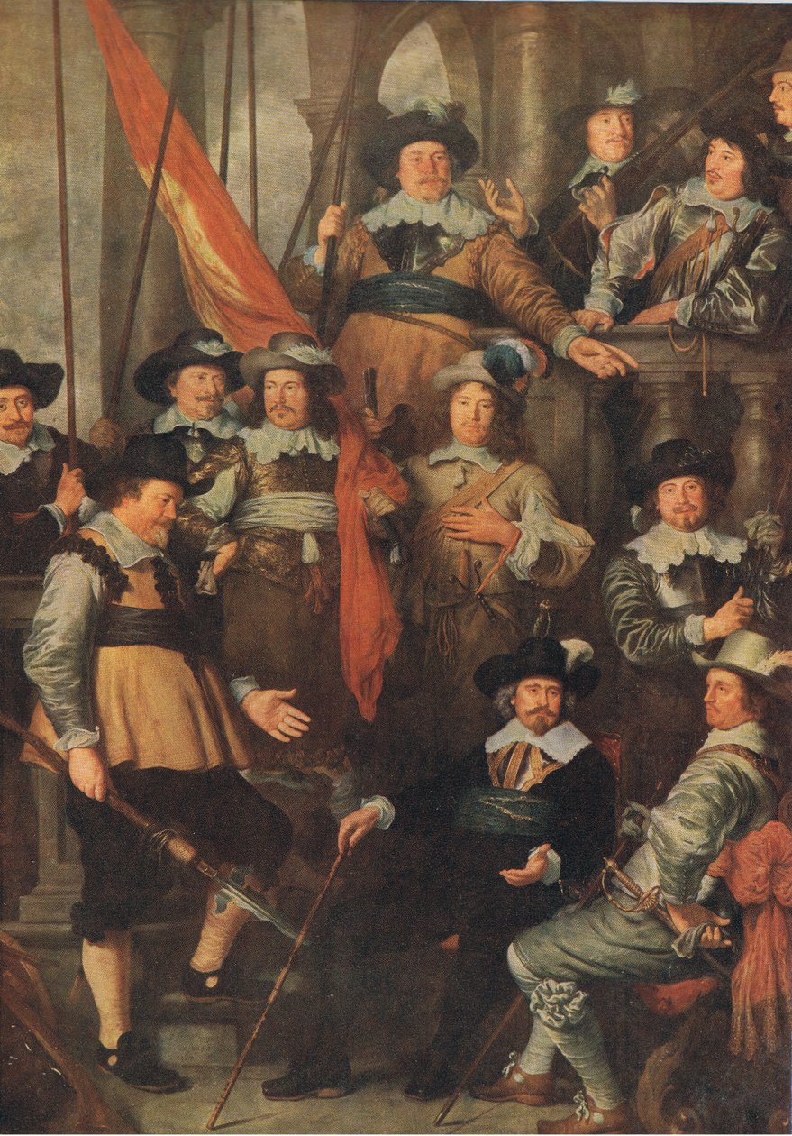 La compagnia della Guardia Civica di Amsterdam 1645, Bibbys Annual, 1916-17 da Govaert Flinck
