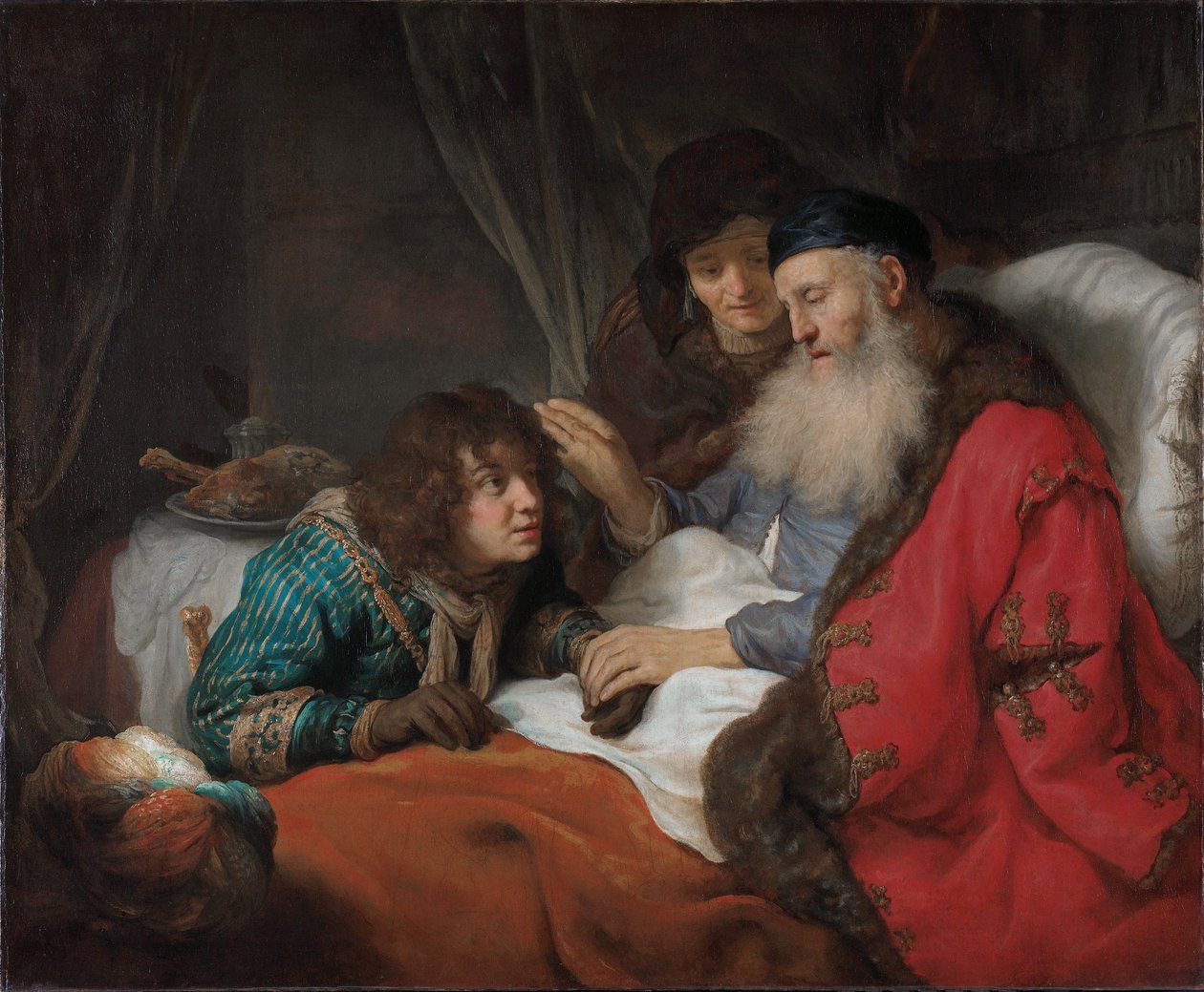 Isacco benedice Giacobbe da Govert Flinck