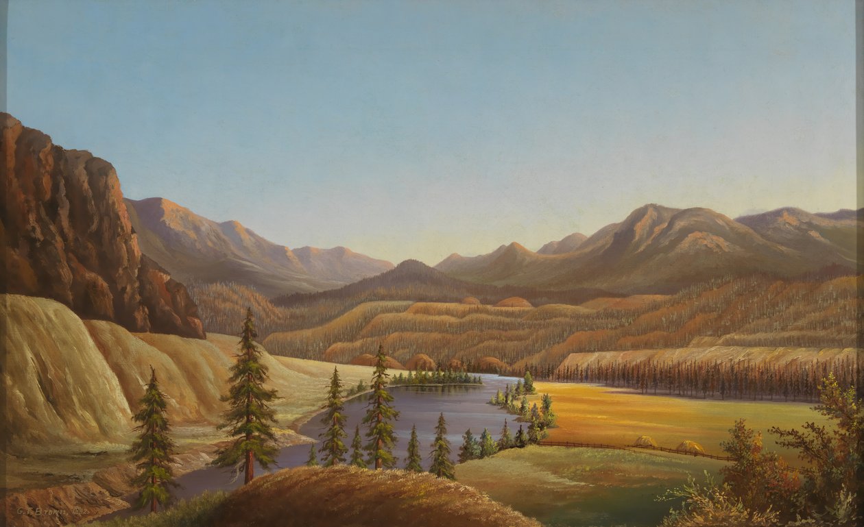 Vista sul lago Okanagan, British Columbia da Grafton Tyler Brown