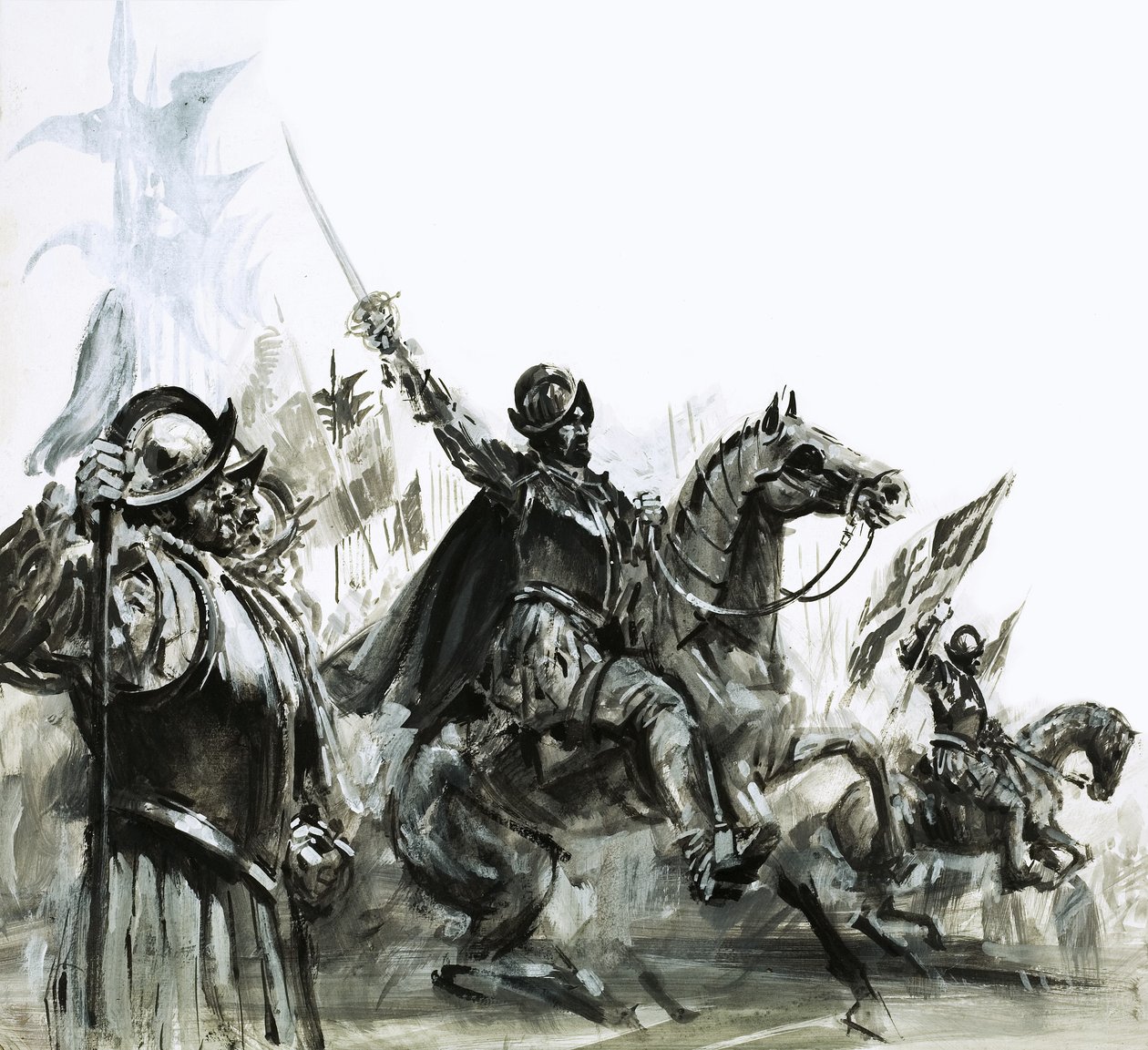 Francisco de Coronado alla testa della sua spedizione in Messico da Graham Coton