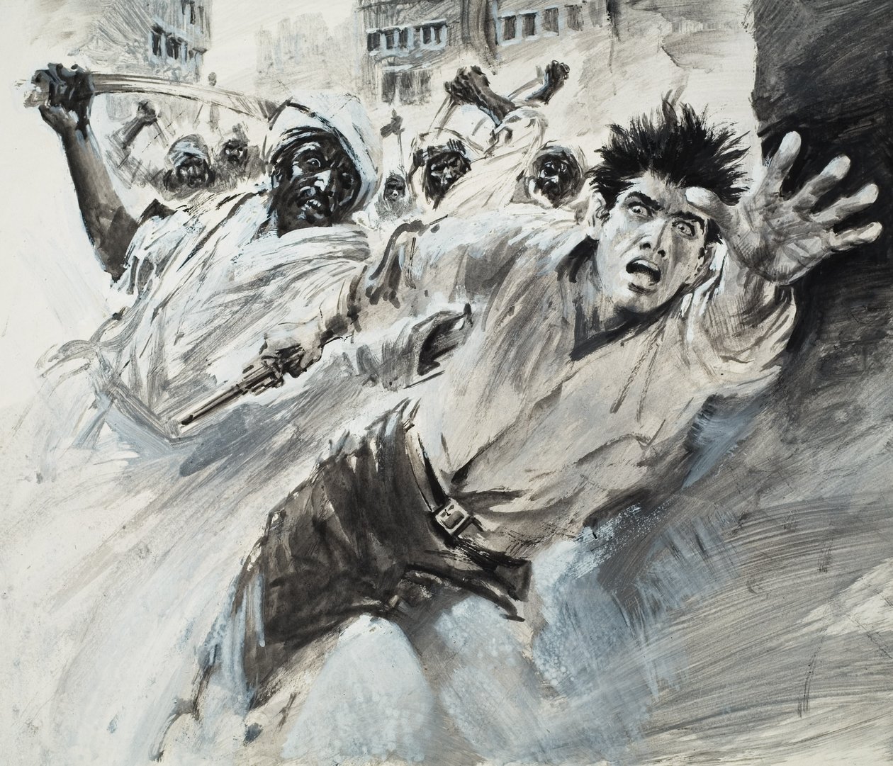 William Robinson, Un viaggiatore americano (guazzo su carta) da Graham Coton