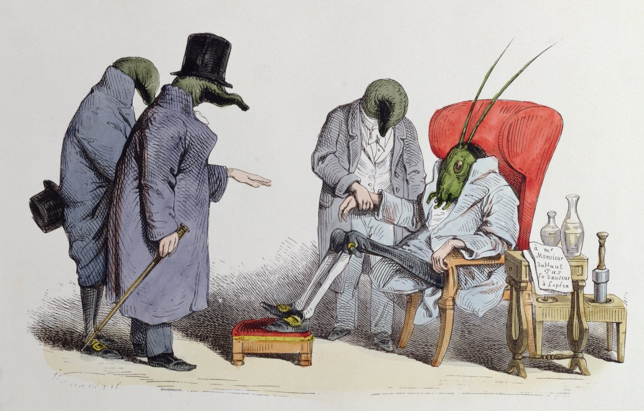 I dottori delle sanguisughe, caricatura da 