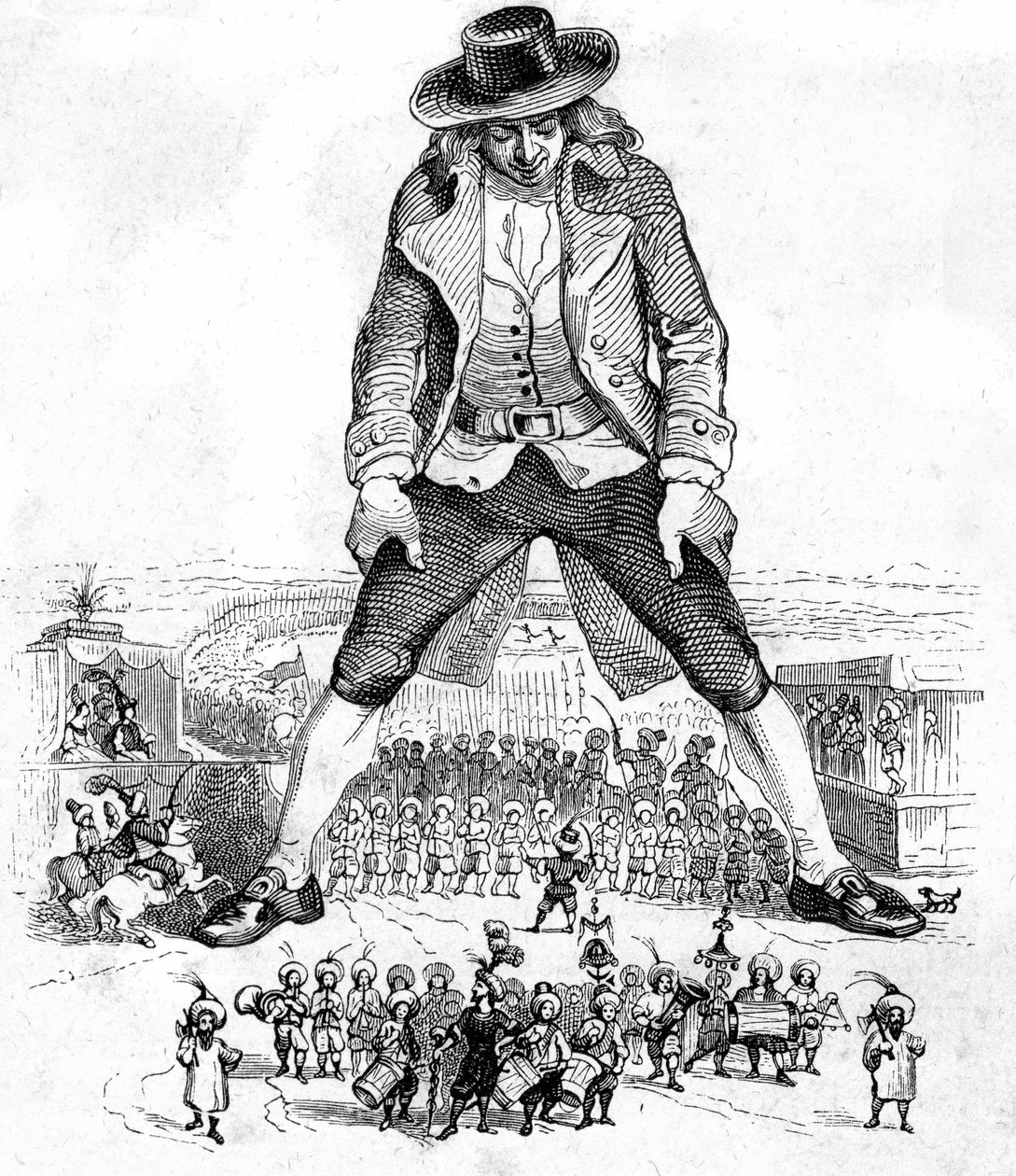 Illustrazione per I Viaggi di Gulliver di Jonathan Swift da Grandville (1803 47)