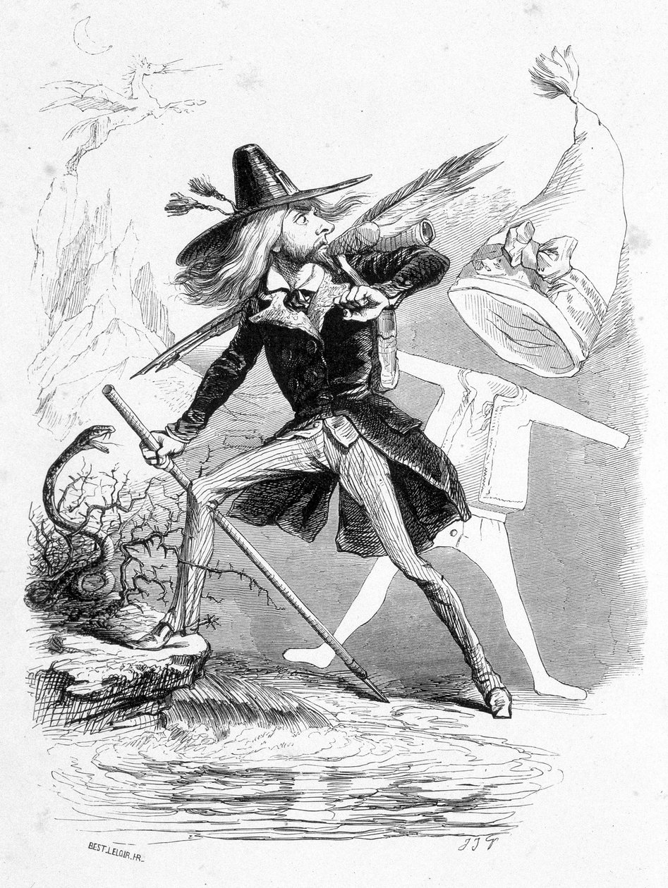 In "Jérôme Paturot in cerca di una posizione sociale" di Louis Reybaud da Grandville