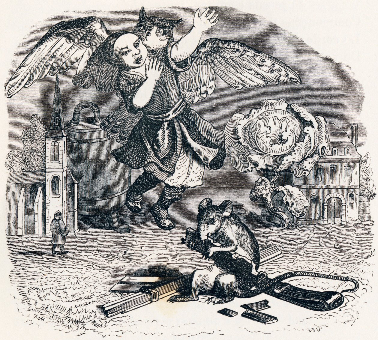 Il depositario infedele (Le dépositaire infidèle) - Favole di La Fontaine da Grandville