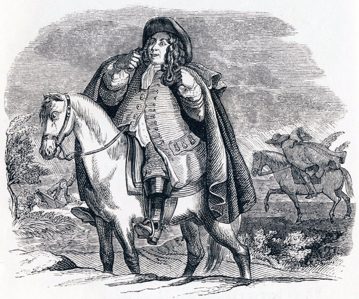 Febo e Borea - Favole di La Fontaine da Grandville