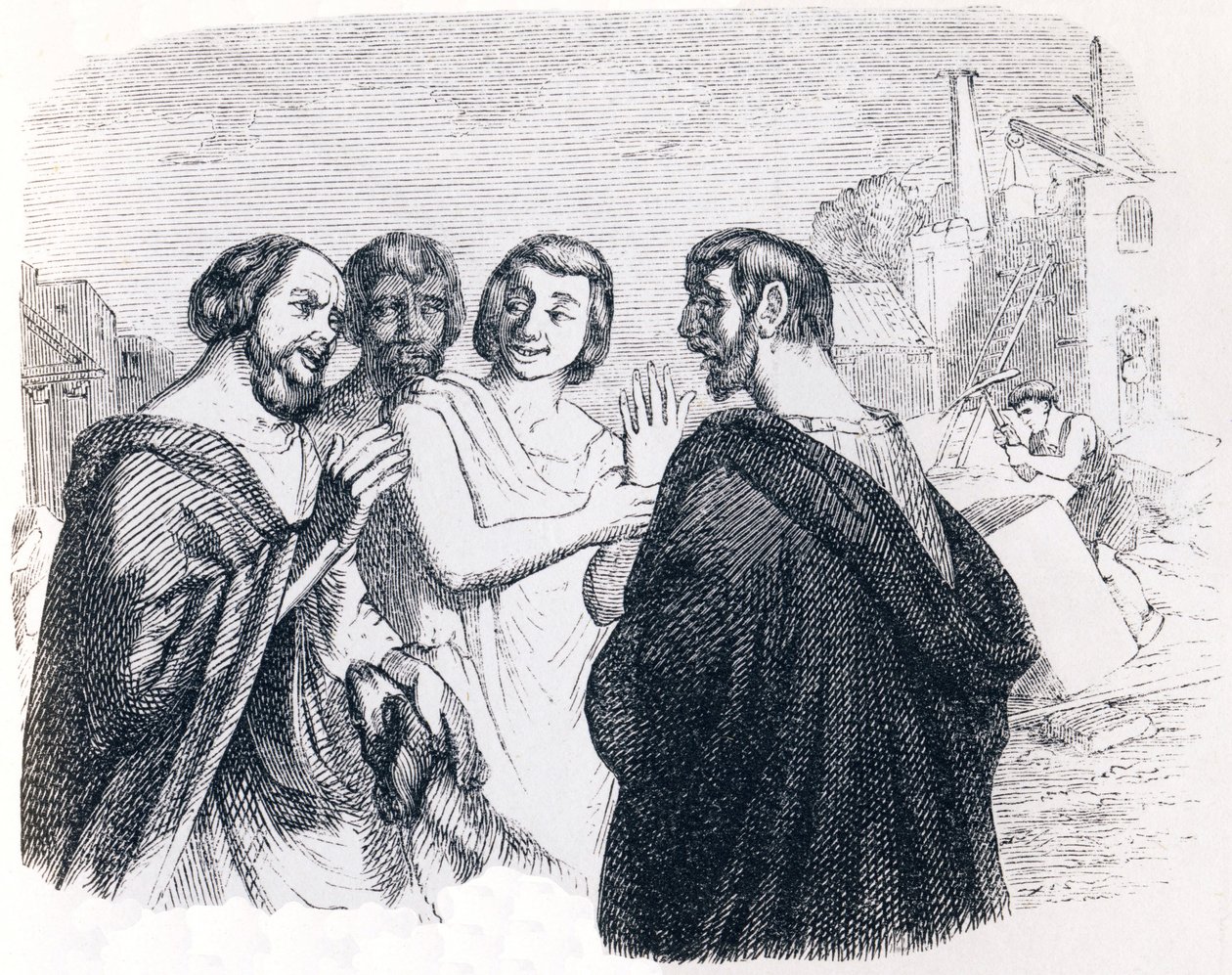 Discorso di Socrate - Favole di La Fontaine da Grandville