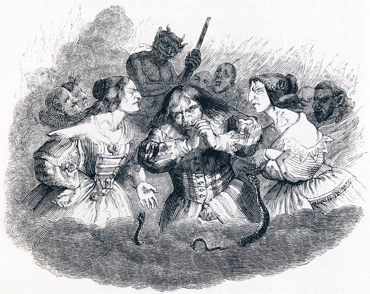 Il mal sposato - Favole di La Fontaine da Grandville