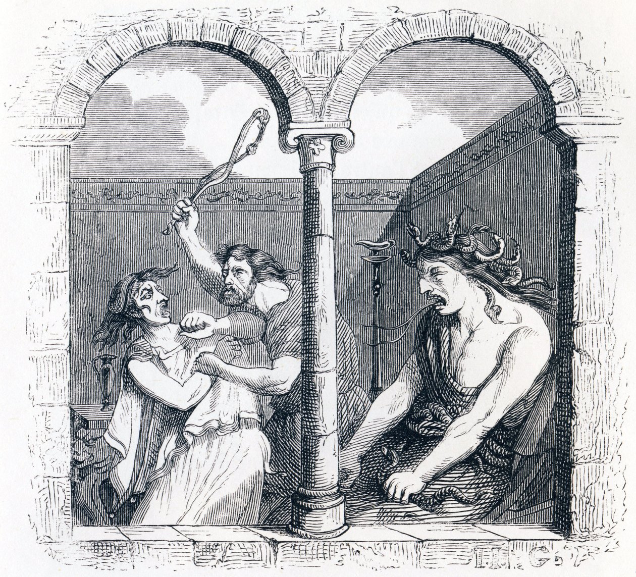 La discordia - Favole di La Fontaine da Grandville