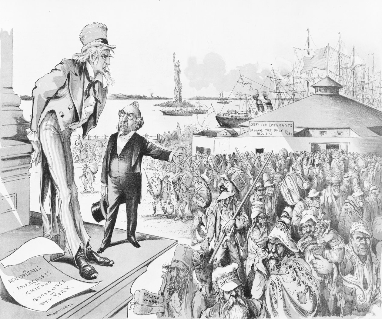 Dove si trova la colpa, 1891 (cromolitografia) da Grant E. Hamilton