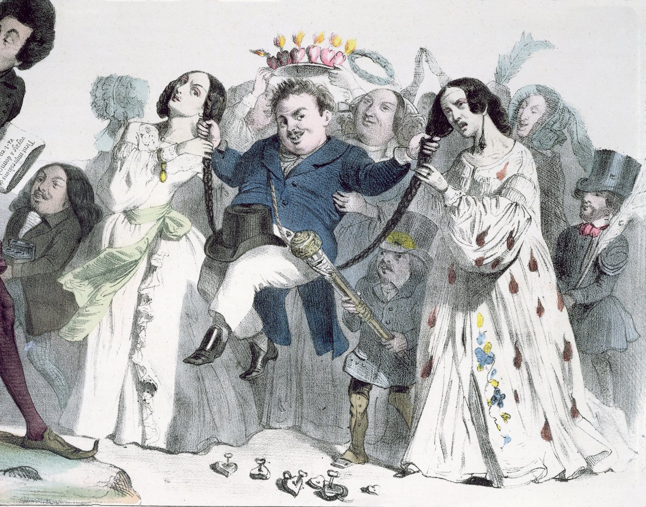 Caricatura di Honoré de Balzac da Granville