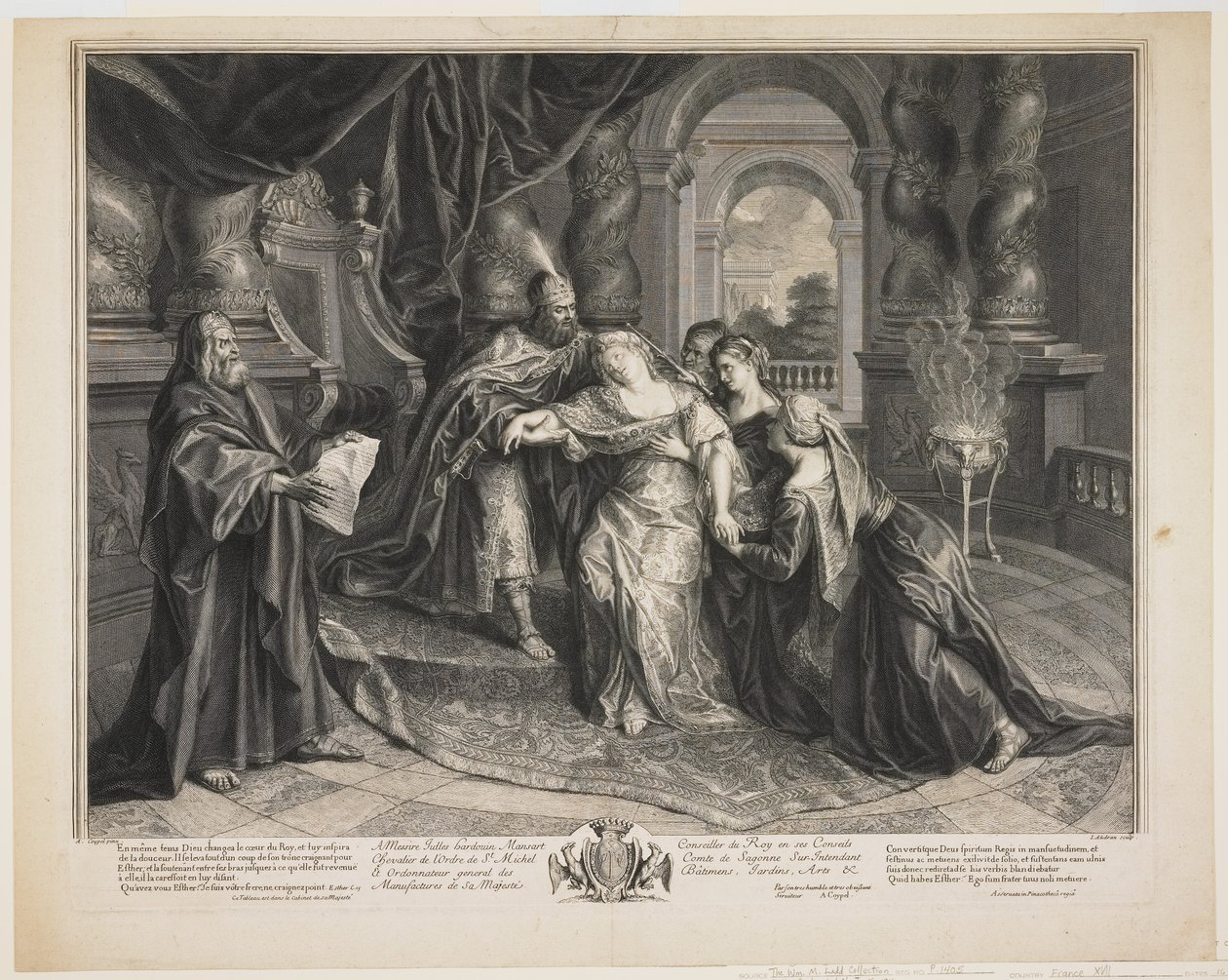 Ester davanti ad Assuero, c.1705 da Gérard Audran