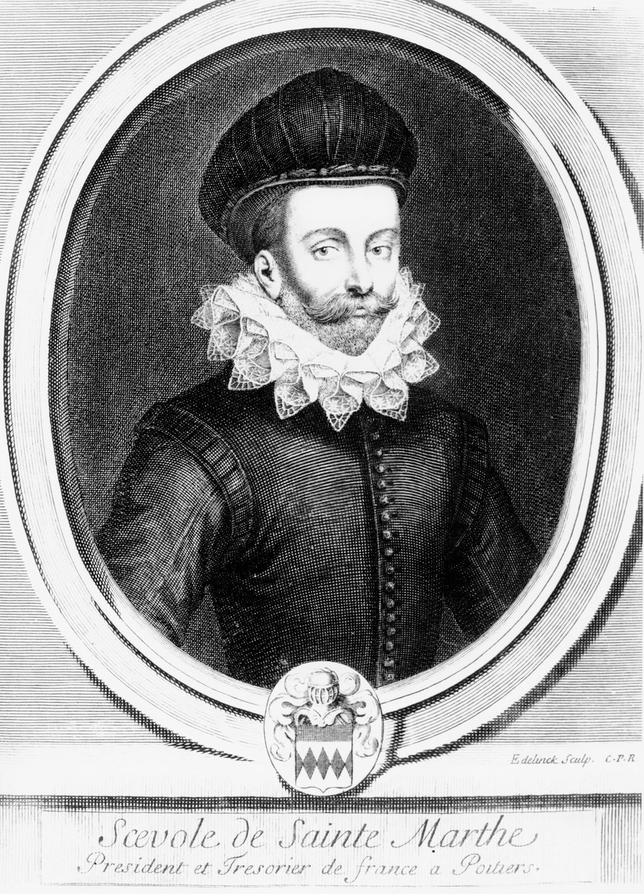 Ritratto di Scévole de Sainte-Marthe da Gérard Edelinck