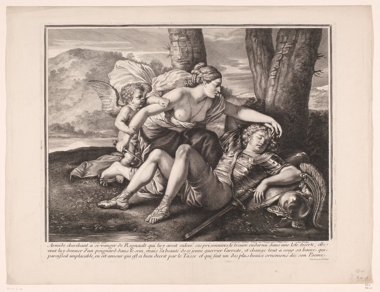 Rinaldo e Armida da Gérard Audran (attributed to)