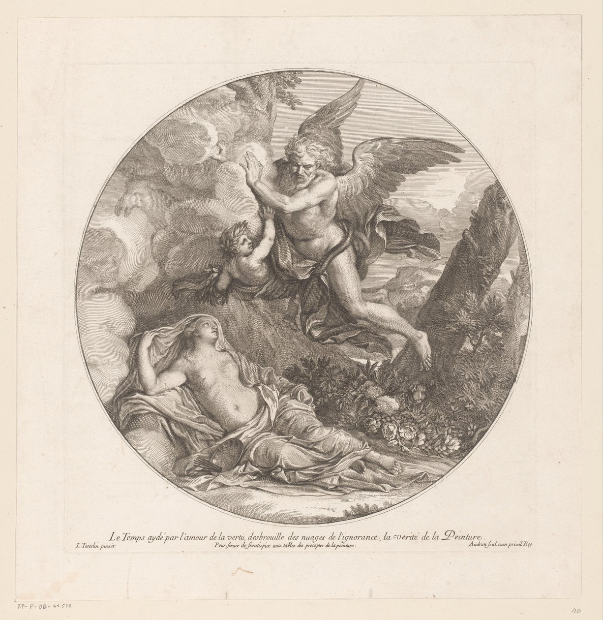 De Tijd onthult de waarheid van de Schilderkunst da Gérard Audran