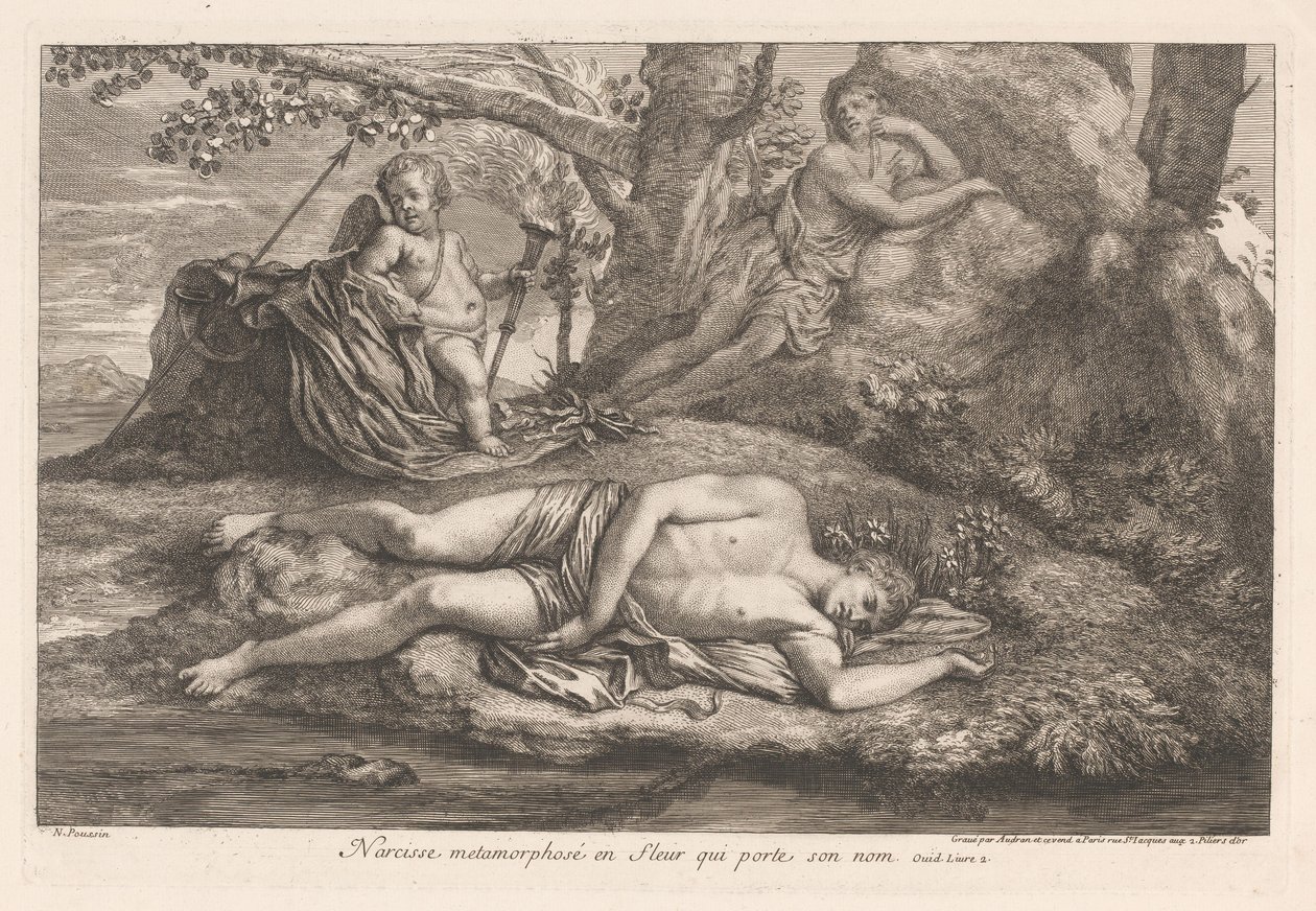 Narciso ed Eco da Gérard Audran