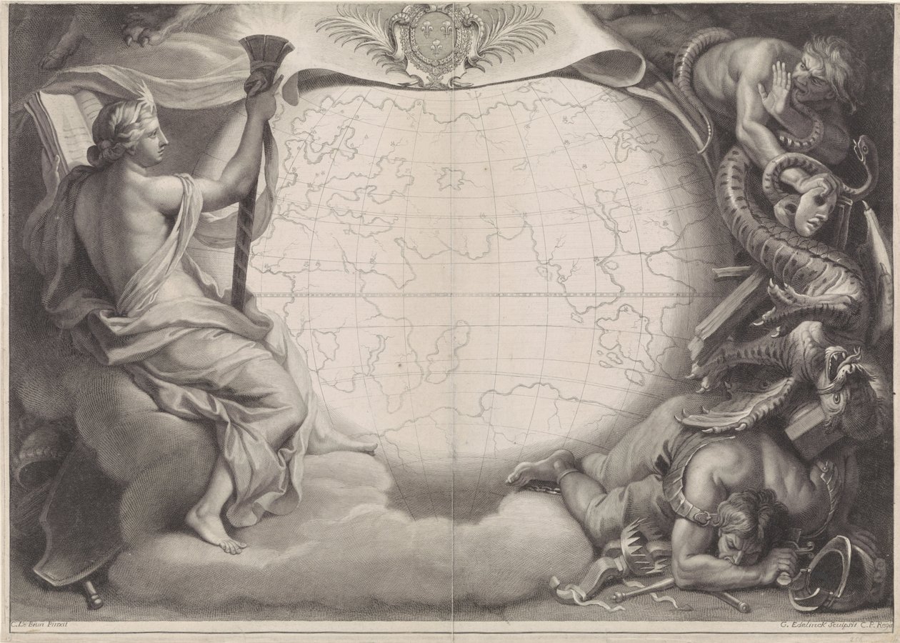 Ritratto allegorico di Luigi XIV, re di Francia da Gérard Edelinck