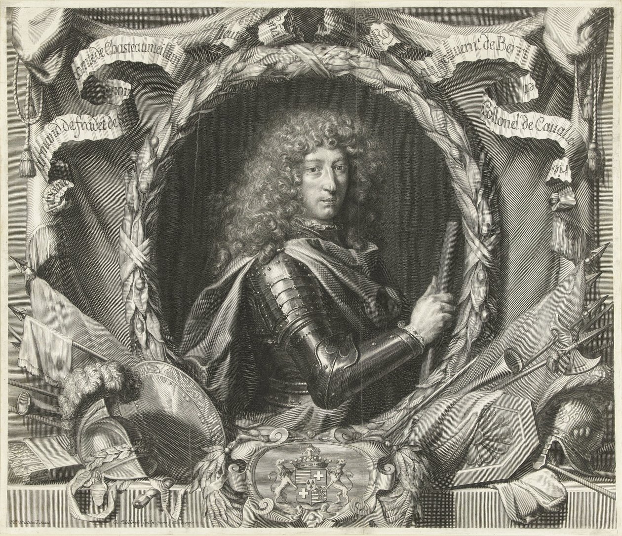 Ritratto di Antoine-Armand de Fradet de Saint-Aoust da Gérard Edelinck