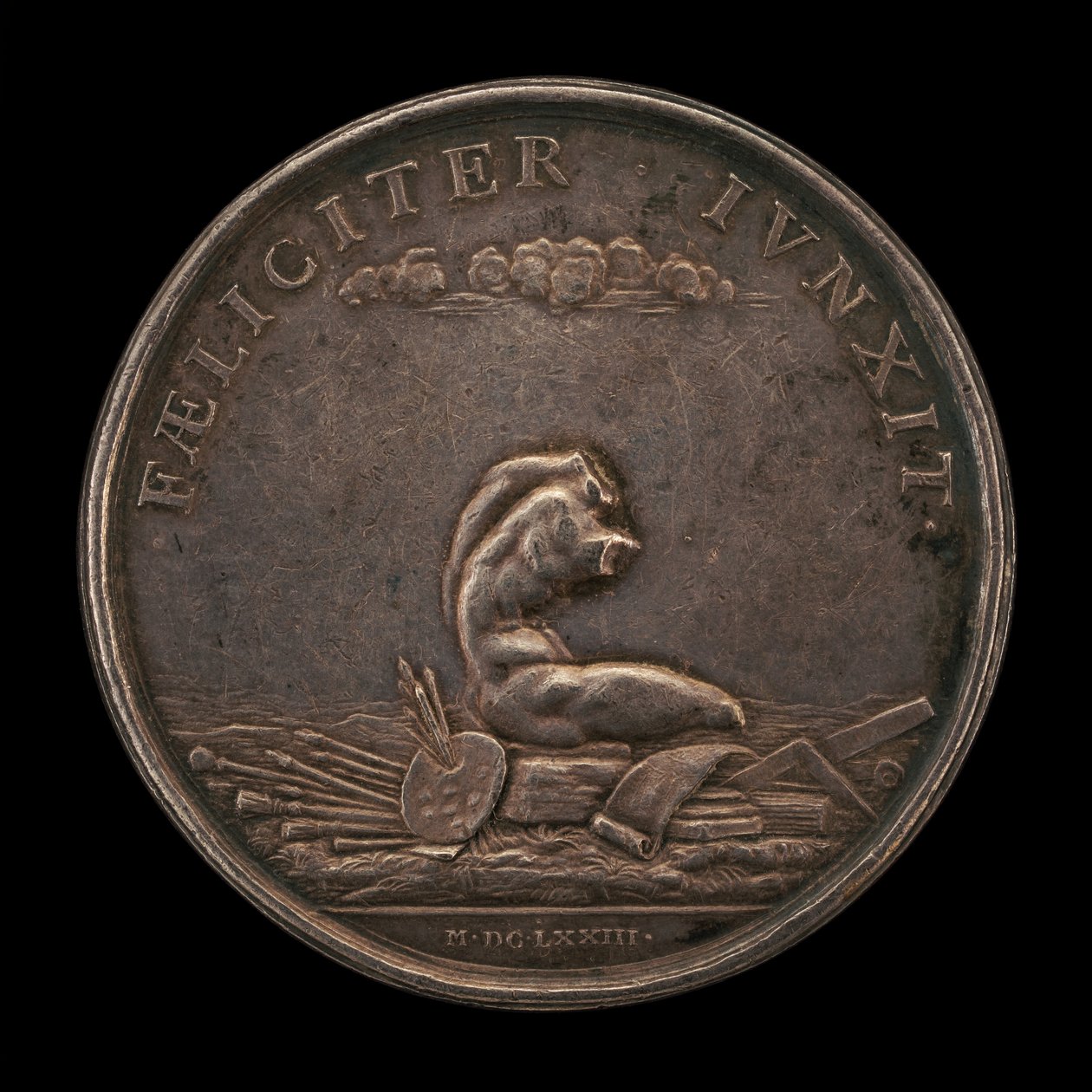 Emblemi delle arti con il torso del Belvedere, 1673 da Gérard Léonard Hérard