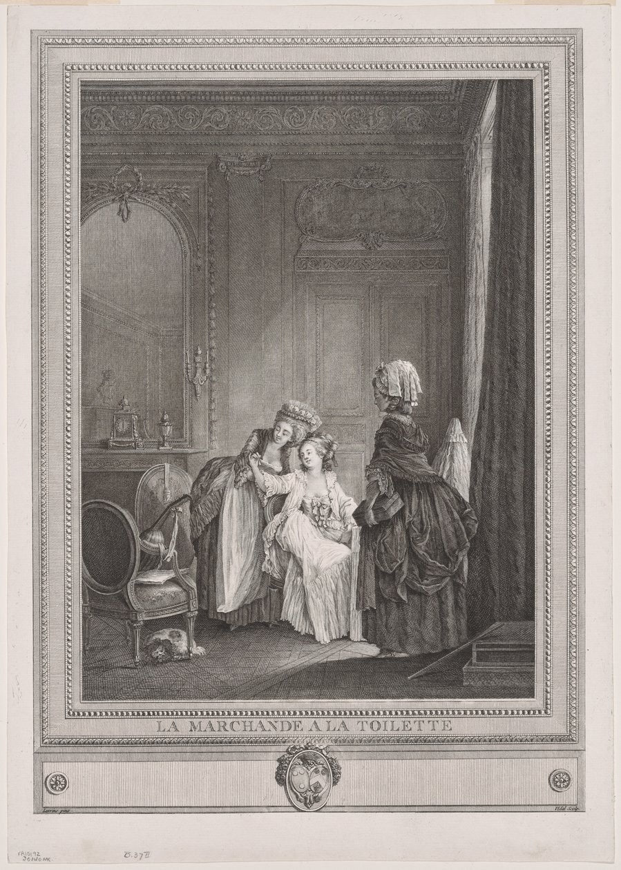La commerciante nel camerino (La Marchande à la Toilette) da Gérard Vidal