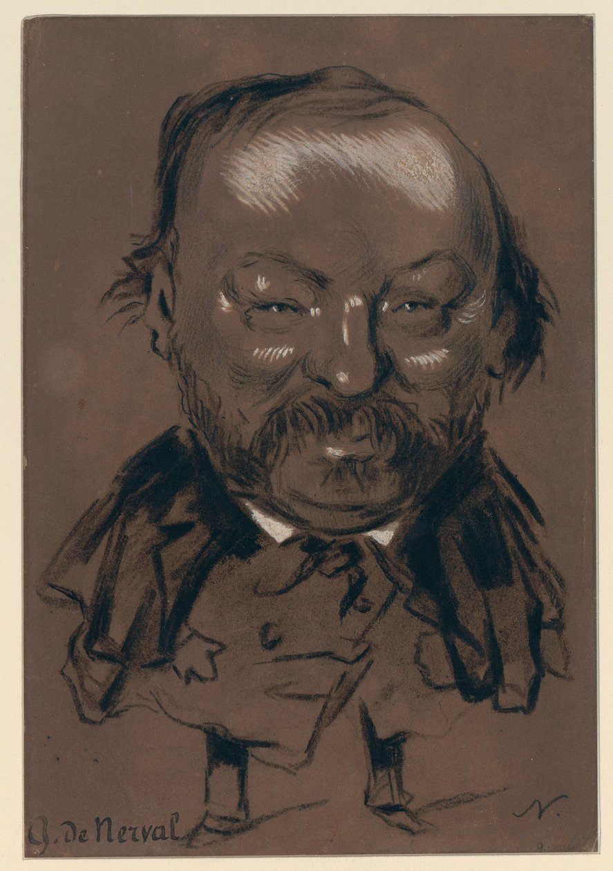 Gérard de Nerval - caricatura di Nadar da Gerard de Nerval