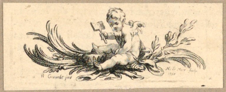 Finalino, putto con pala da Gravelot
