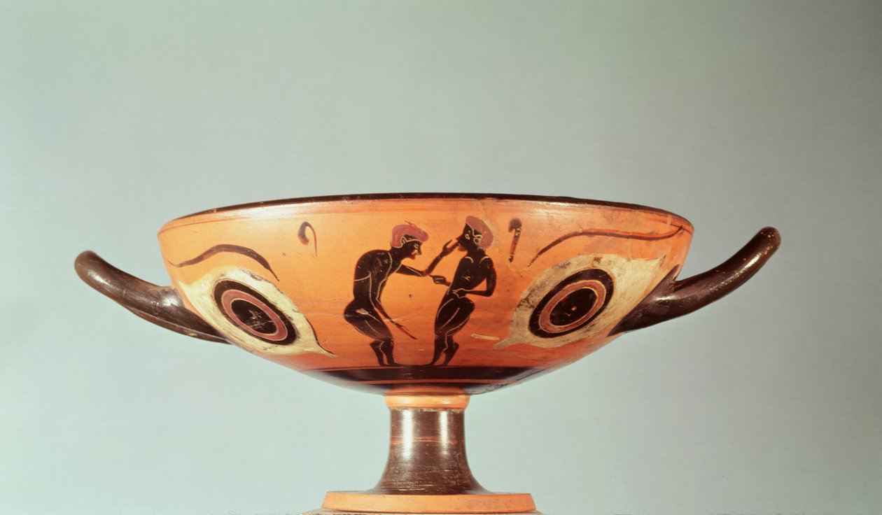 Kylix a figure nere, c.580-525 a.C. da Greek