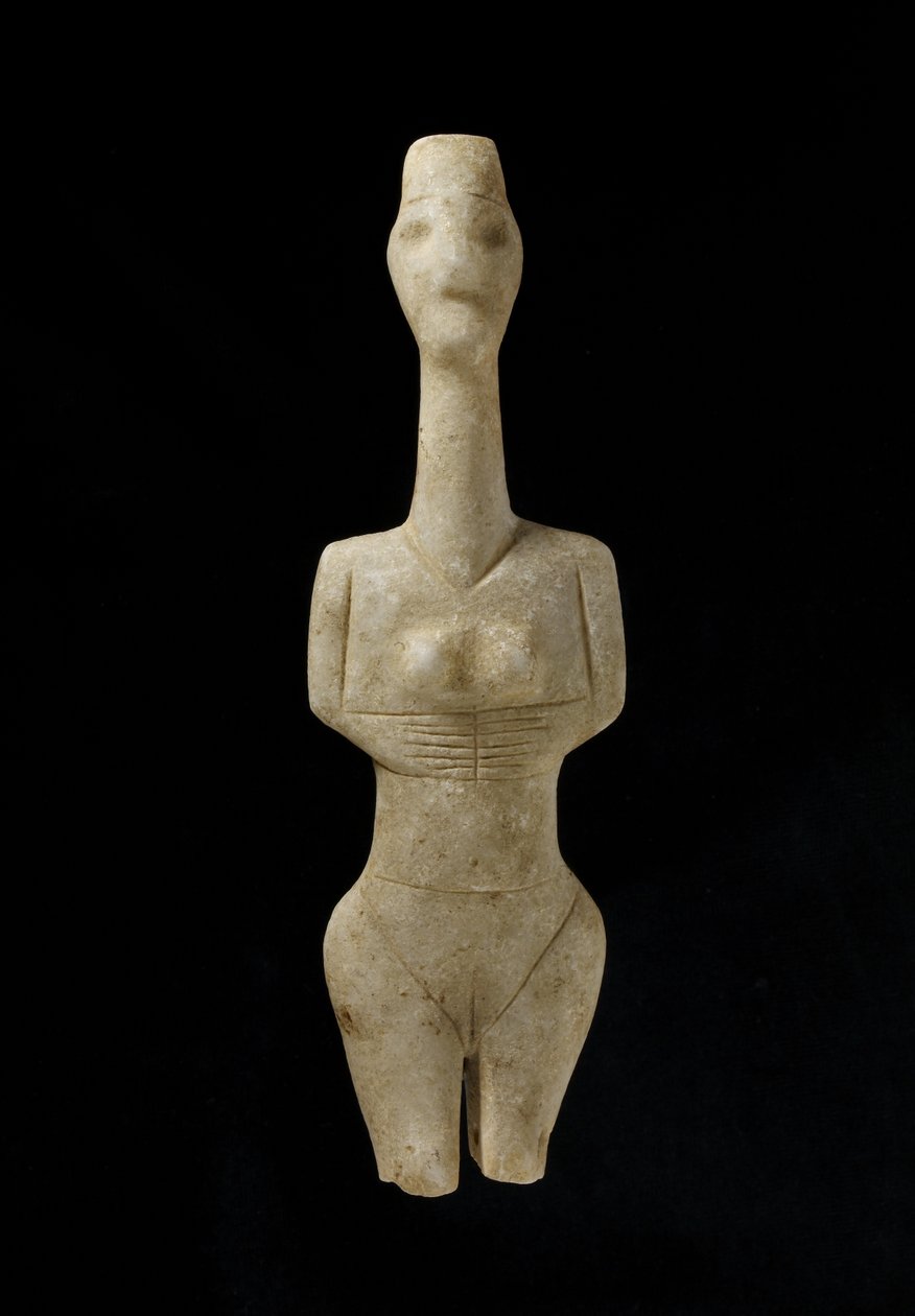 Figurina cicladica, Naxos, c.3000-2000 a.C. da Greek