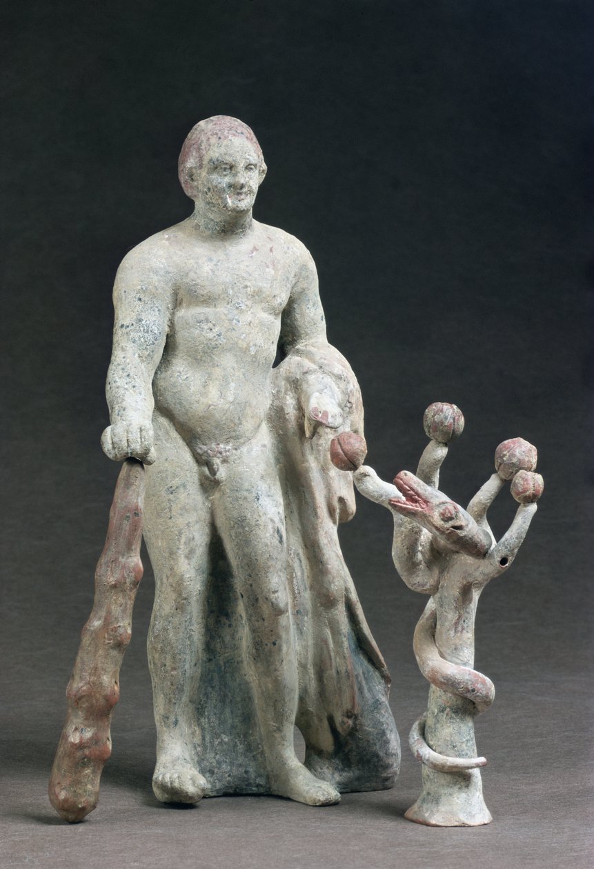 Eracle con la mela delle Esperidi, c.160-140 a.C. da Greek