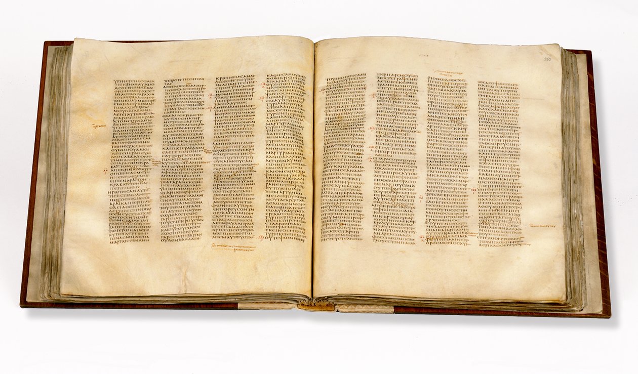 Pagina dal Codex Sinaiticus da Greek