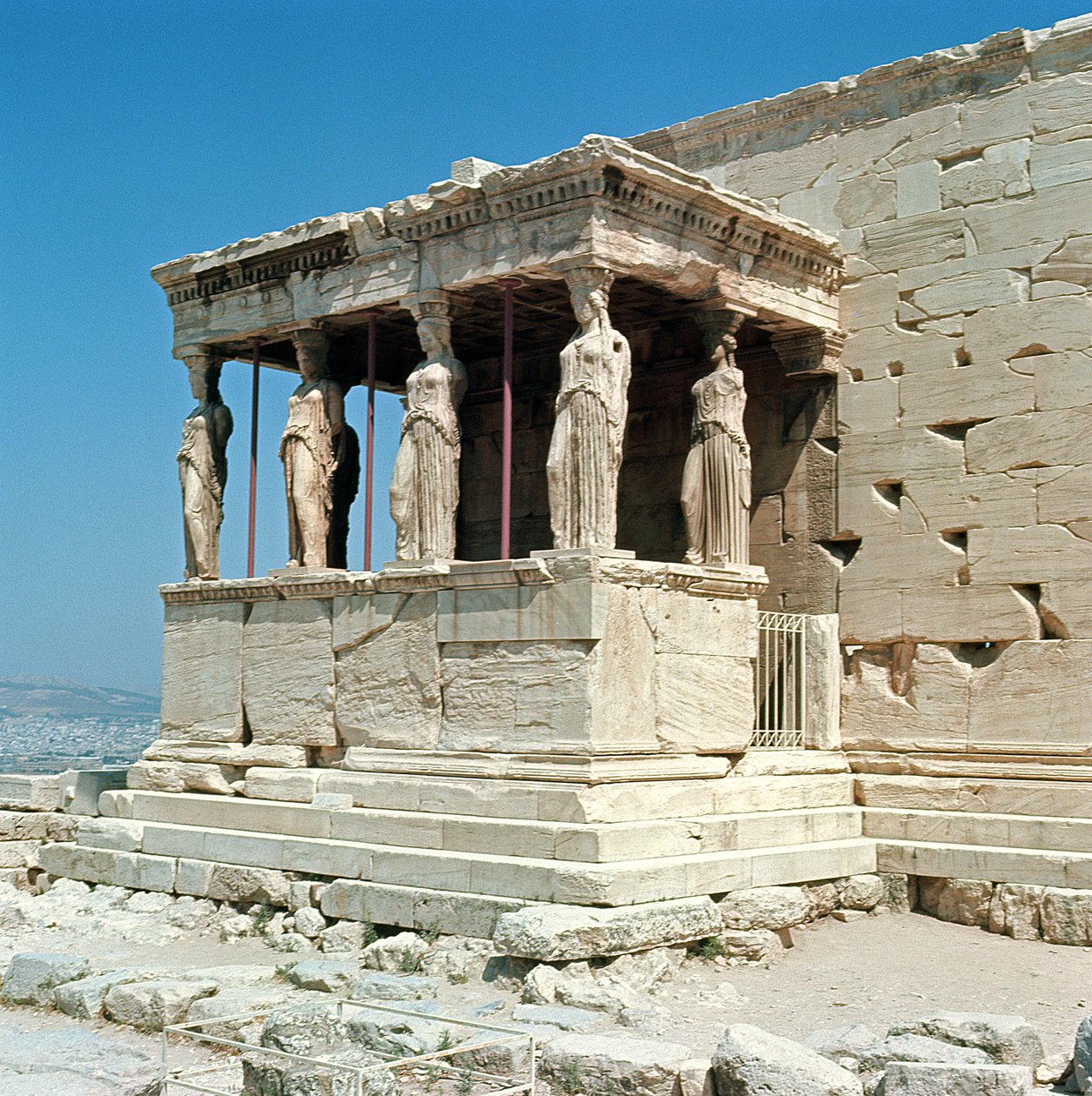 Portico delle Cariatidi, Erechtheion, c.421-405 a.C. da Greek
