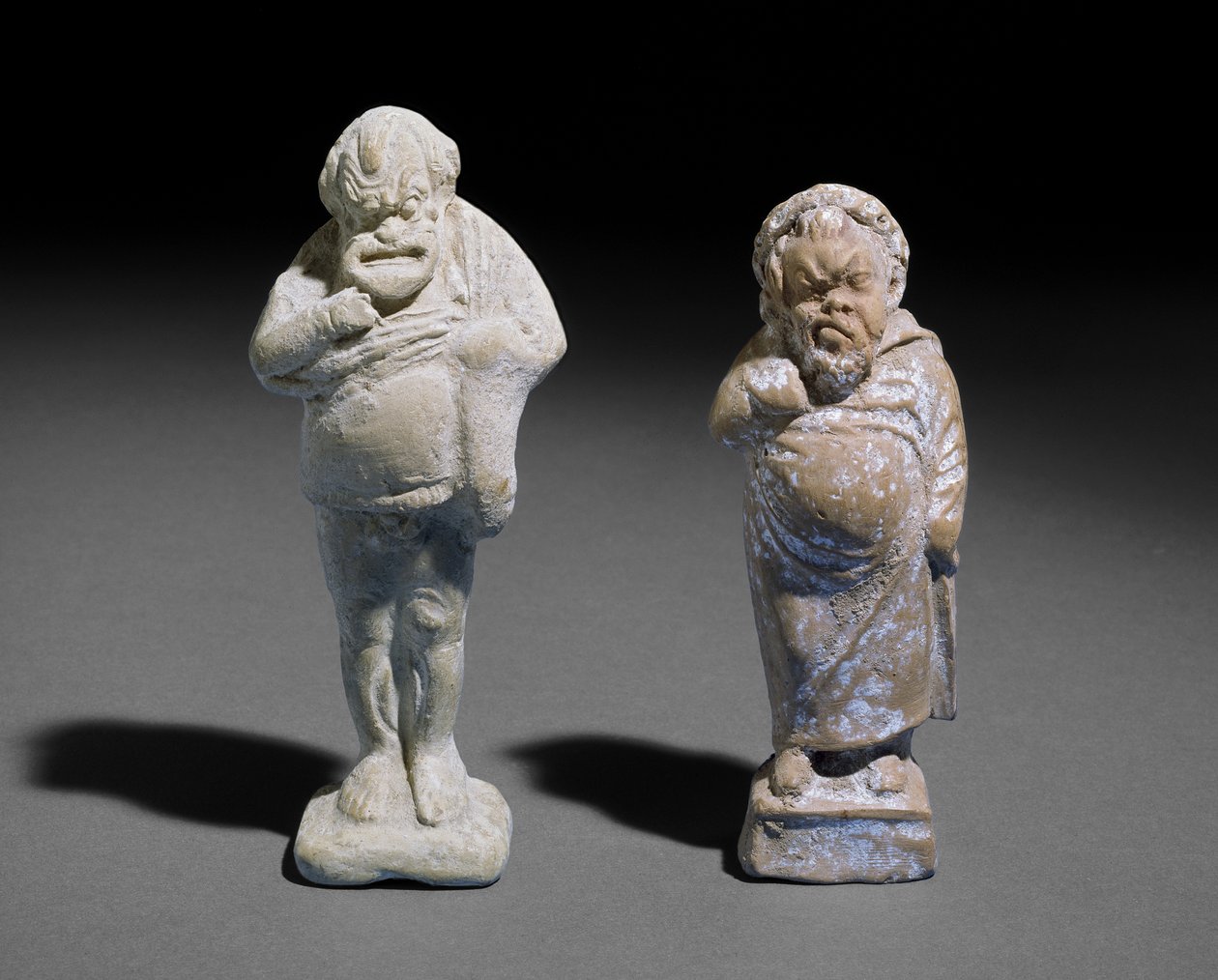 Figurina in terracotta di un attore comico maschile, 400-201 a.C. da Greek