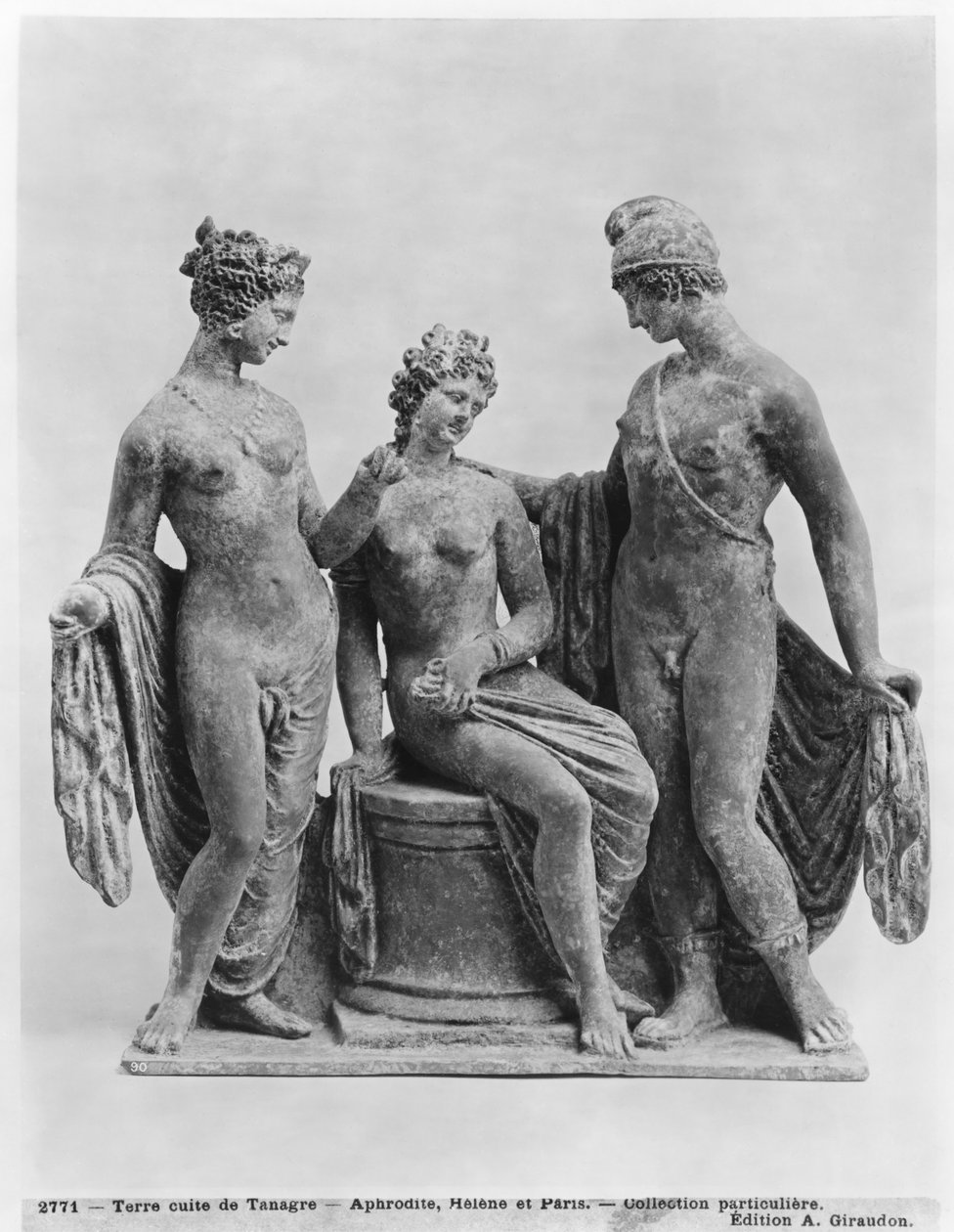 Afrodite, Elena e Paride, da Tanagra da Greek School