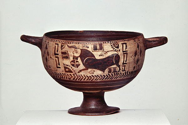 Kotyle a figure nere, c.600-500 a.C. da Greek