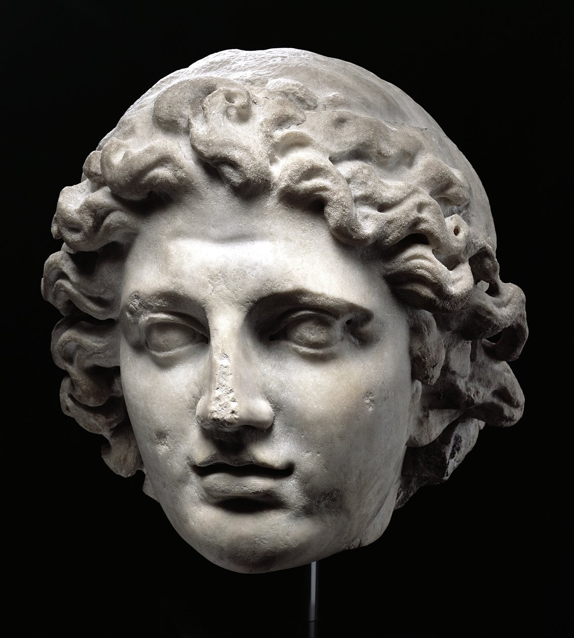 Testa colossale di Alessandro Magno (356-323 a.C.) da Greek