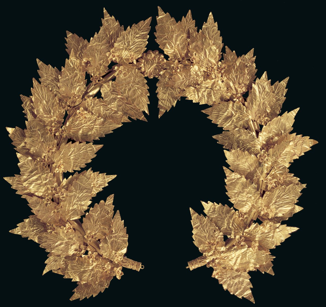 Corona di quercia, probabilmente da Attiki, Periodo Tardo Ellenistico a Primo Periodo Romano da Greek